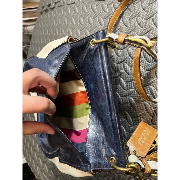 Coach Legacy Willy Colorblock Blue White Leather 70th Anniversary Crossbody‎ Bag - Picture 6 of 10